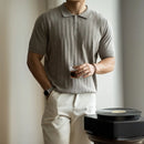 Light Luxury High-end Machine Washable Wool Short-sleeved Polo Shirt Prendersons