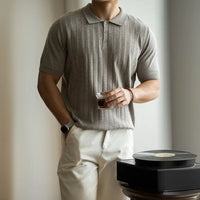 Light Luxury High-end Machine Washable Wool Short-sleeved Polo Shirt Prendersons