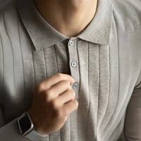 Light Luxury High-end Machine Washable Wool Short-sleeved Polo Shirt Prendersons