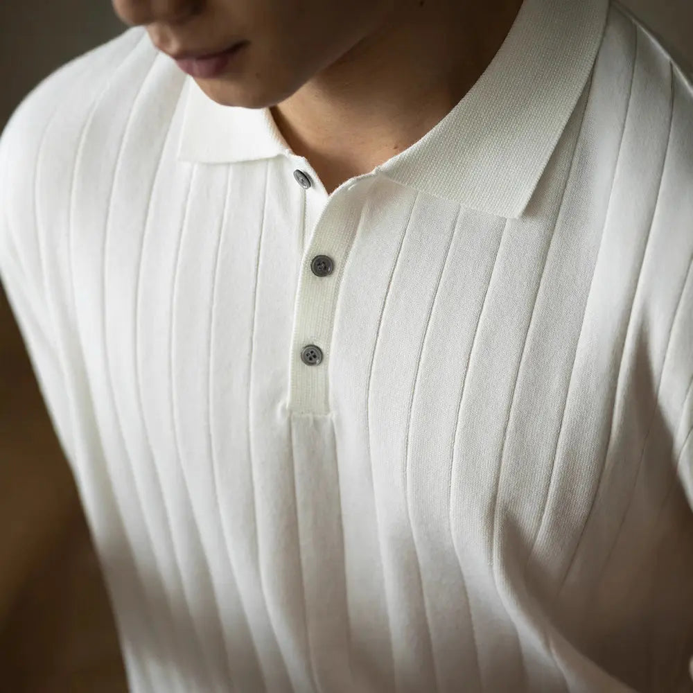 Light Luxury High-end Machine Washable Wool Short-sleeved Polo Shirt Prendersons