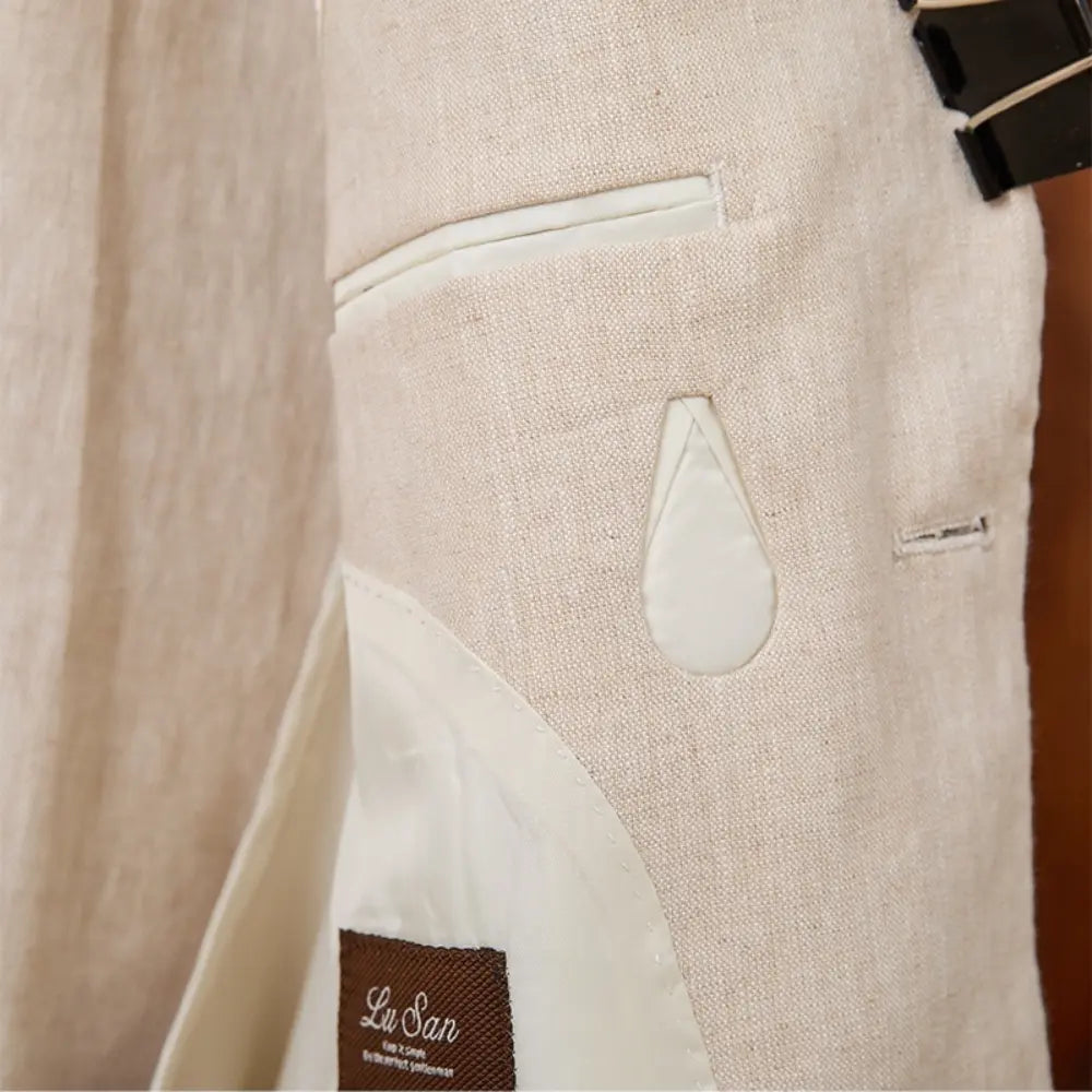 Lightweight Semi-lined Casual Pure Linen Suit Jacket Prendersons