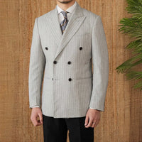 Striped double breasted suit