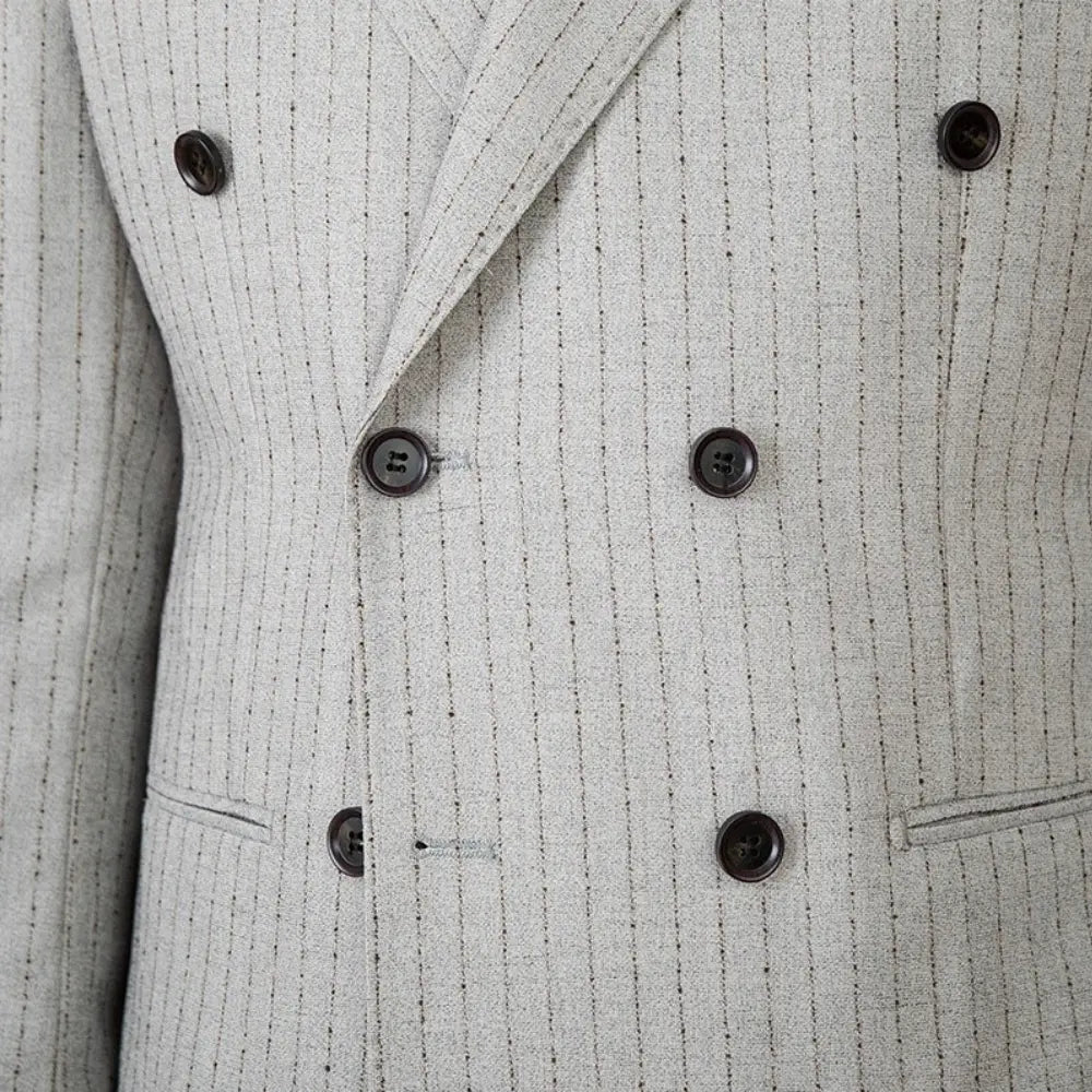 Striped double breasted suit