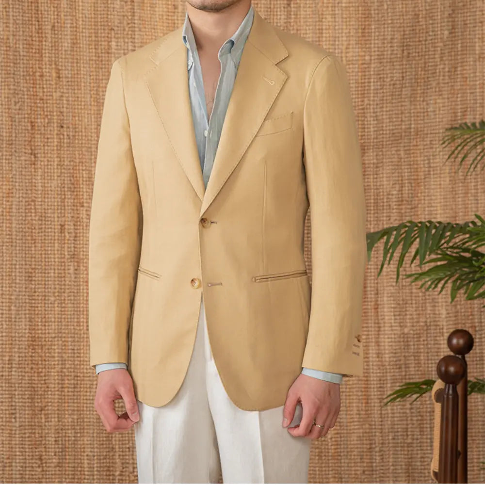 Linen Cotton Half Lining Lightweight Casual Suit NAPOLI Breathable Suit Prendersons