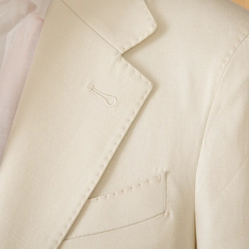 Linen Cotton Half Lining Lightweight Casual Suit NAPOLI Breathable Suit Prendersons