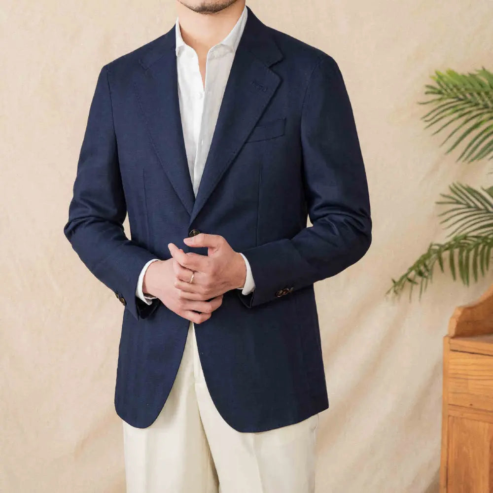 Linen Cotton Half Lining Lightweight Casual Suit NAPOLI Breathable Suit Prendersons