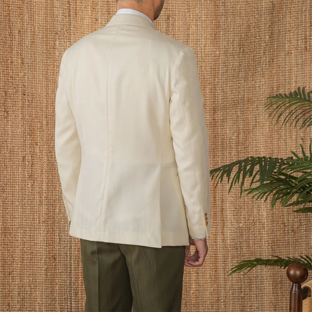 Linen Cotton Half Lining Lightweight Casual Suit NAPOLI Breathable Suit Prendersons