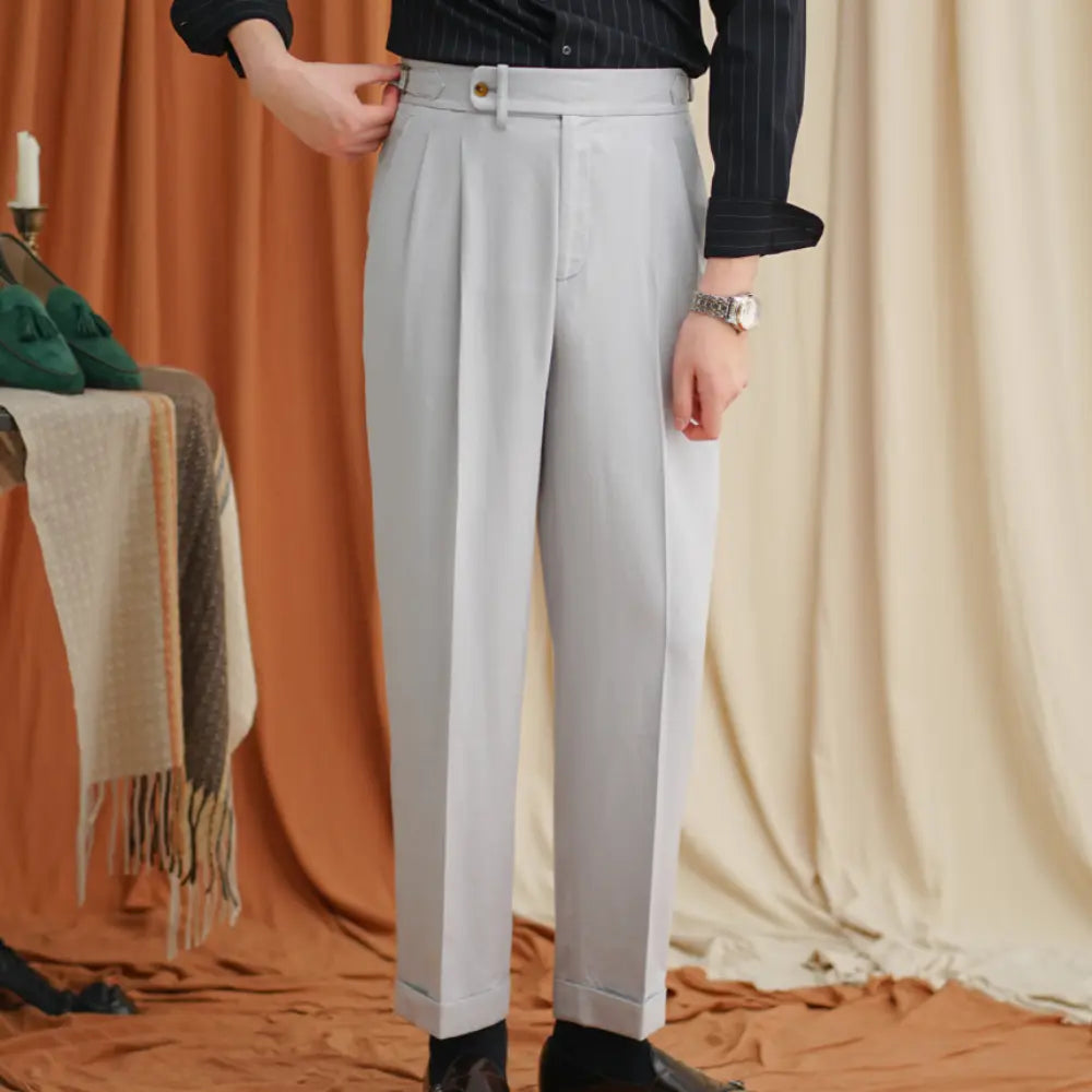 Linen Men's Summer Light Breathable Straight Pants Prendersons