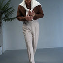Linen One-piece Collar Business Casual Men's Breathable Long Sleeves Shirt Prendersons