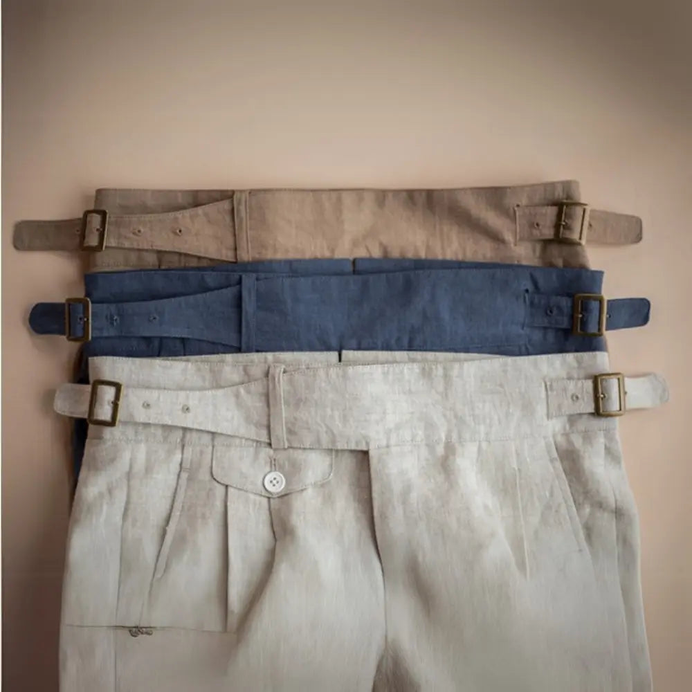 Lightweight breathable linen pants