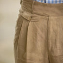 Slim fit linen trousers