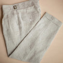 Slim fit linen trousers