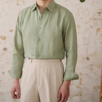 Linen Thin Long Sleeve Shirt Prendersons