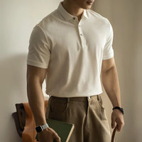 Long-staple Cotton Polo Shirt Short Sleeve Lapel T-shirt Prendersons