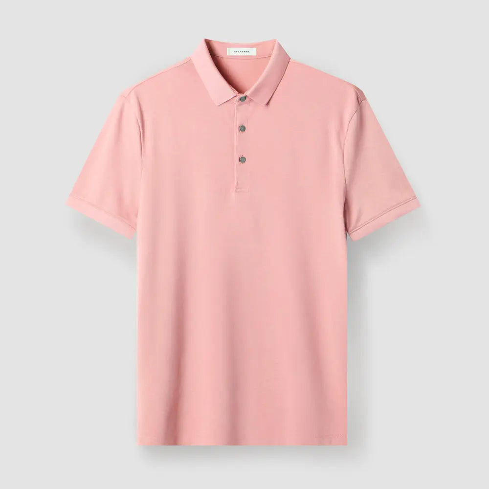 Long-staple Cotton Polo Shirt Short Sleeve Lapel T-shirt Prendersons