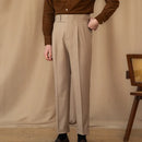 Men's Adjustable Buckle High Waist Straight Casual Suit Pants Prendersons