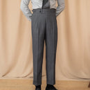 Men's Adjustable Buckle High Waist Straight Casual Suit Pants Prendersons
