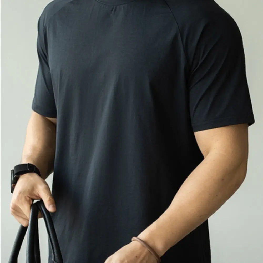 Men's Casual Exercise Workout Quick-drying Short-sleeved T-shirt Prendersons