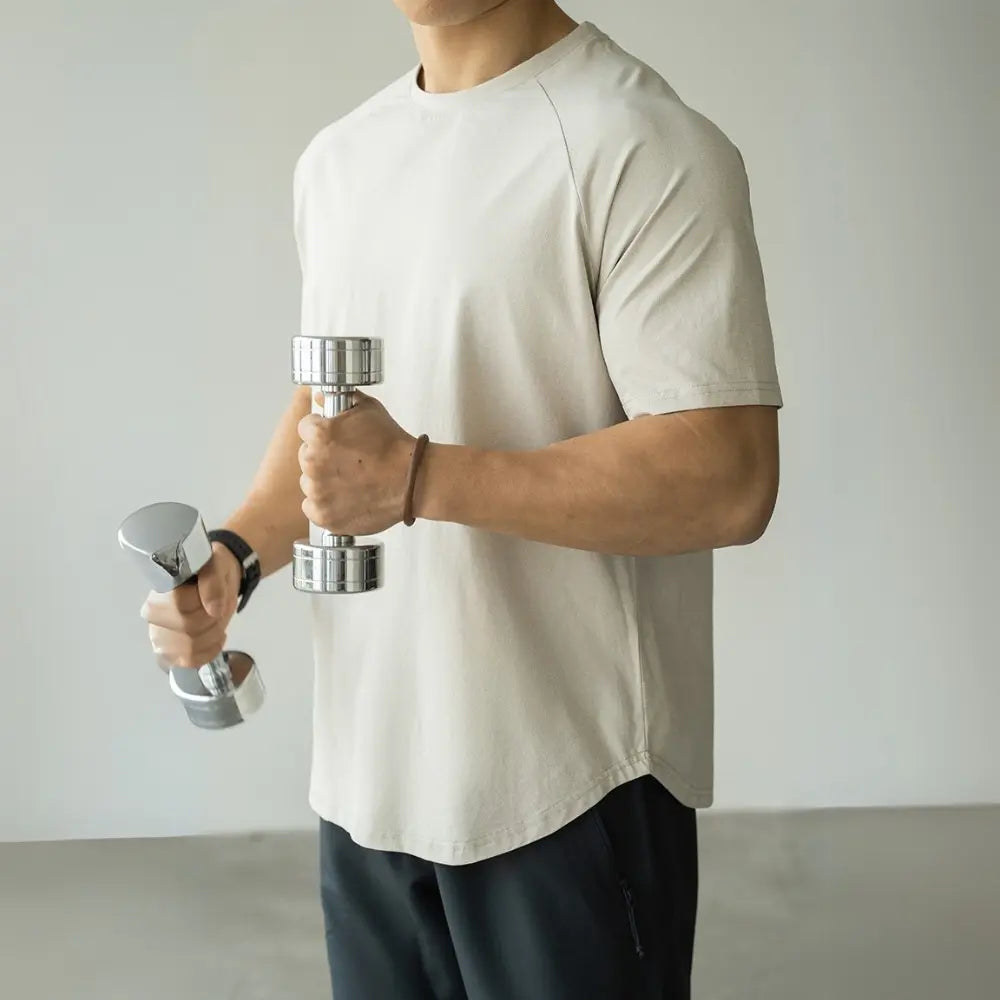 Men's Casual Exercise Workout Quick-drying Short-sleeved T-shirt Prendersons