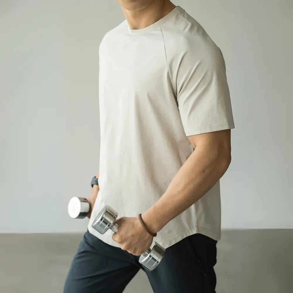 Men's Casual Exercise Workout Quick-drying Short-sleeved T-shirt Prendersons