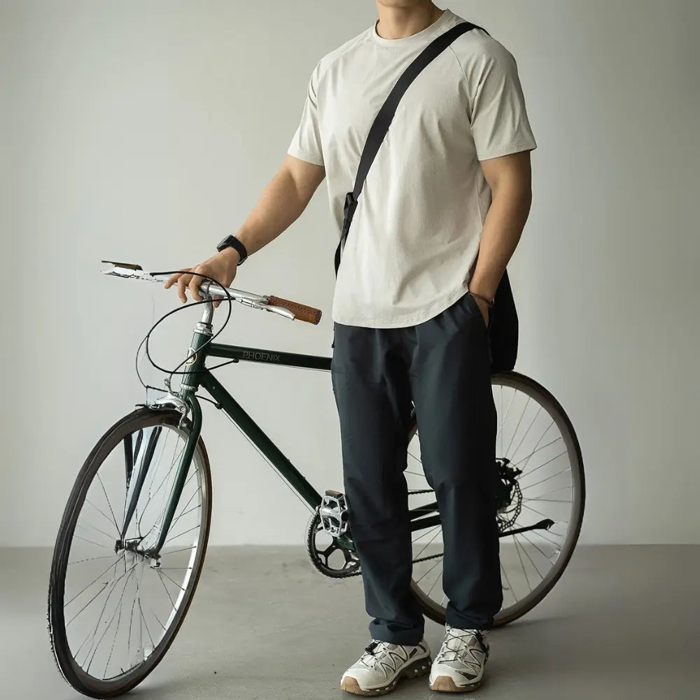 Men's Casual Exercise Workout Quick-drying Short-sleeved T-shirt Prendersons