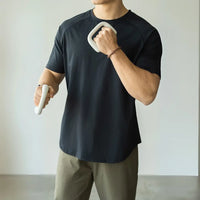 Men's Casual Exercise Workout Quick-drying Short-sleeved T-shirt Prendersons