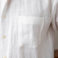 White linen shirt for men