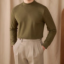 Men's Commuting Repair Height Elastic Warm Half High Neck Sweater – Winter Comfort | Old Money Aesthetic Prendersons