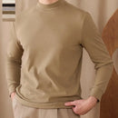 Men's Commuting Repair Height Elastic Warm Half High Neck Sweater – Winter Comfort | Old Money Aesthetic Prendersons