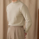 Men's Commuting Repair Height Elastic Warm Half High Neck Sweater – Winter Comfort | Old Money Aesthetic Prendersons