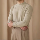 Men's Commuting Repair Height Elastic Warm Half High Neck Sweater – Winter Comfort | Old Money Aesthetic Prendersons