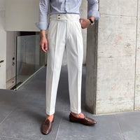 Men's trousers in solid colours
