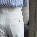 Men's trousers in solid colours
