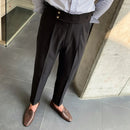 Loose Fit Mens Suit Pants – White, Khaki, Black, Dark Grey | Banquet Ready | Old Money Menswear Prendersons