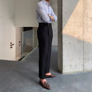 Loose Fit Mens Suit Pants – White, Khaki, Black, Dark Grey | Banquet Ready | Old Money Menswear Prendersons