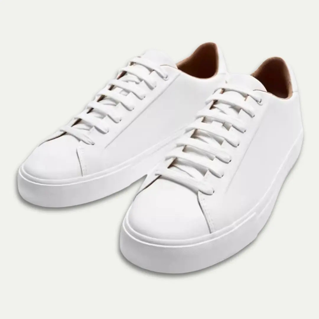 Men's Flat Casual Sports Shoes – White | Lightweight Daily Wear | Urban Comfort Trainers
