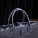 Structured Waterproof Men's Briefcase – Dark Gray & Plaid | Business Travel | Old Money Commute Prendersons