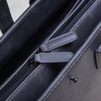 Structured Waterproof Men's Briefcase – Dark Gray & Plaid | Business Travel | Old Money Commute Prendersons