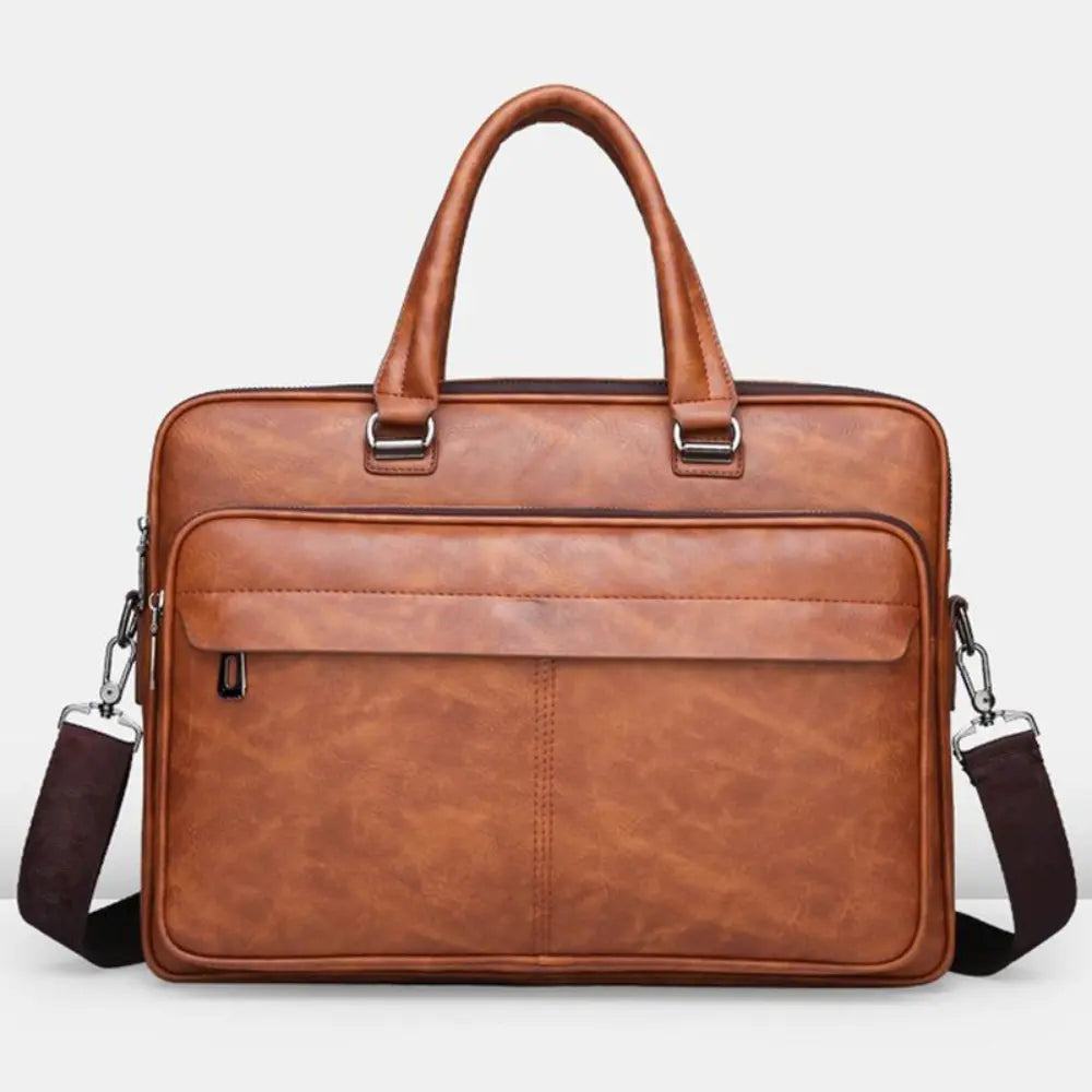 Men's Handbag Simple Business Briefcase – Black | Travel Ready | Old Money Design Prendersons