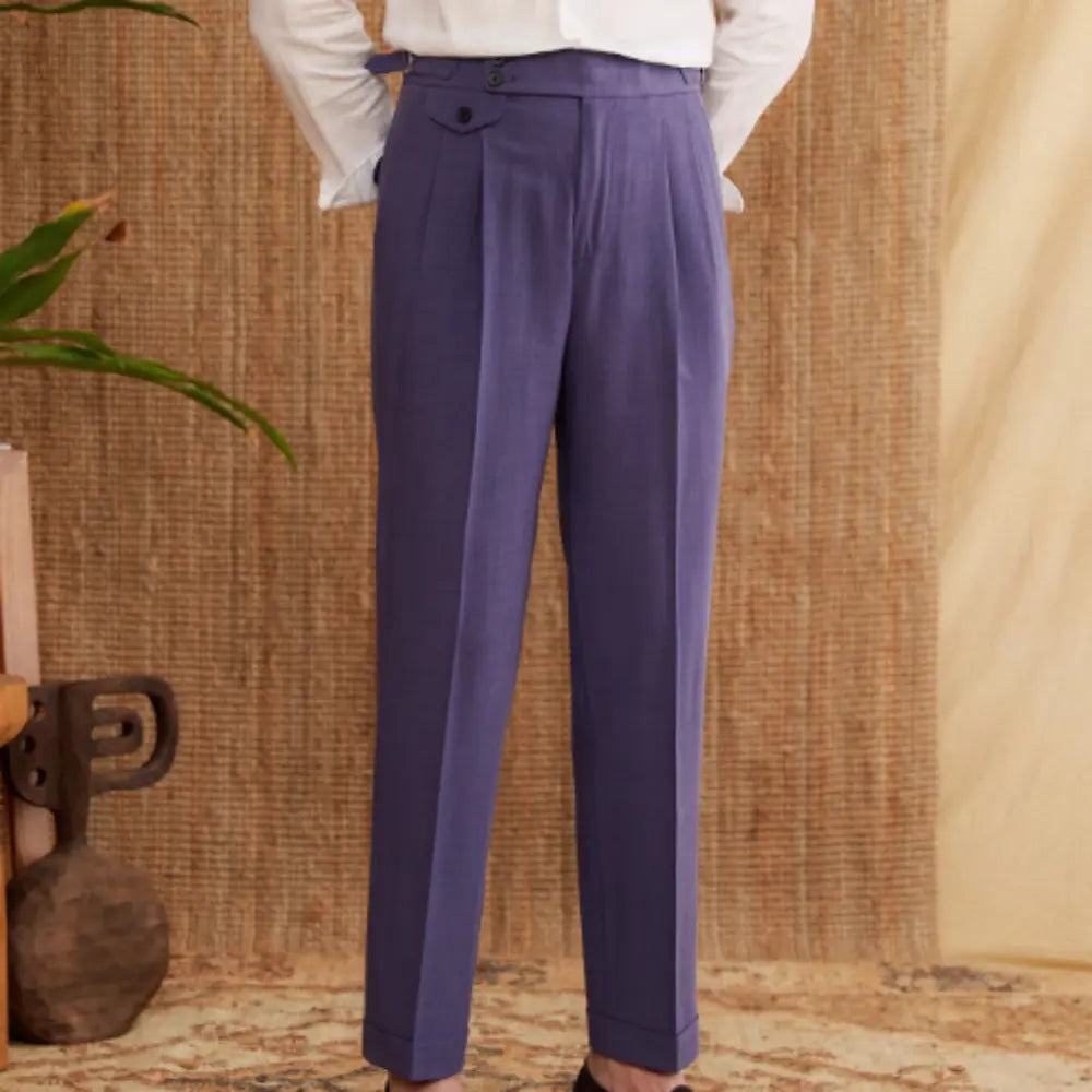 Men's Italian Naples High Waist Suit Pants Prendersons