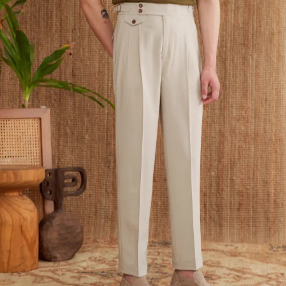 Men's Italian Naples High Waist Suit Pants Prendersons