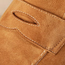 Men's Loafers With Round Toe Brown Suede Prendersons