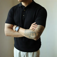 Men’s lightweight Henry collar tee