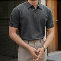 Men’s lightweight Henry collar tee