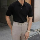 Men’s lightweight Henry collar tee