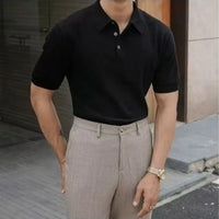 Men’s lightweight Henry collar tee