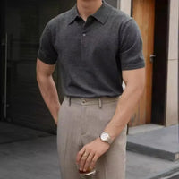 Men’s lightweight Henry collar tee