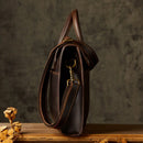 Men's OL Business Casual Leather Briefcase - Dark Brown | Business Essential | Old Money Aesthetic Prendersons