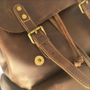 Structured Fit Mens Leather Backpack – Brown | Daily Travel | Old Money Vintage Leather Prendersons