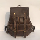 Structured Fit Mens Leather Backpack – Brown | Daily Travel | Old Money Vintage Leather Prendersons